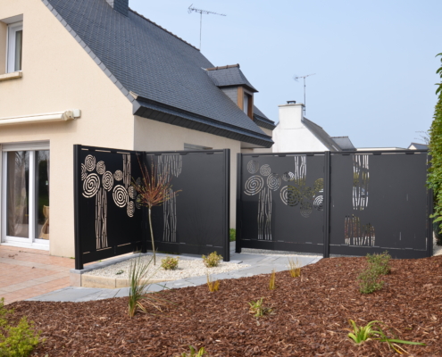 Clôture décorative en aluminium