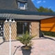 Pergola en aluminium avec coupe vent