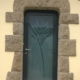 Porte vitré avec motifs végétal
